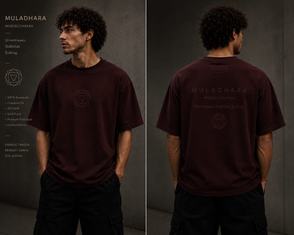 KALLÉN Chakra Luxury Tee Collection | Oversized Heavyweight Cotton