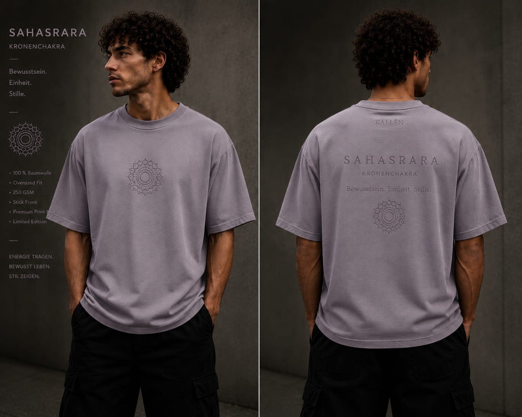 KALLÉN Chakra Luxury Tee Collection | Oversized Heavyweight Cotton