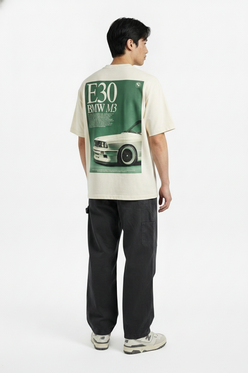 KALLÉN E30 M3 Graphic Tee — Vintage Cream