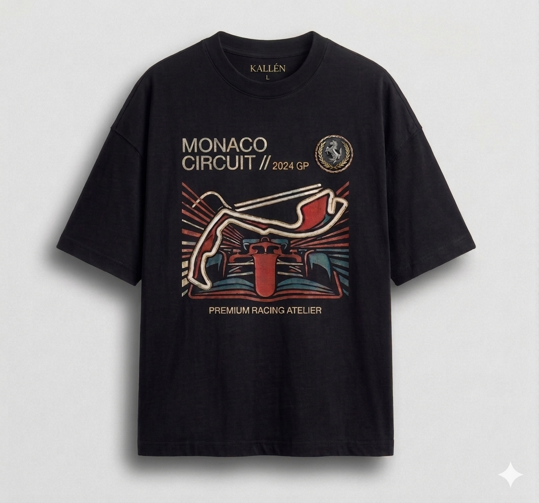 Monaco Circuit Embroidery T-shirt