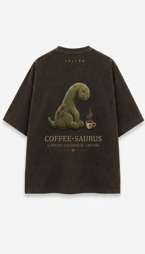 The Jurassic Java Embroidered Oversized Tee
