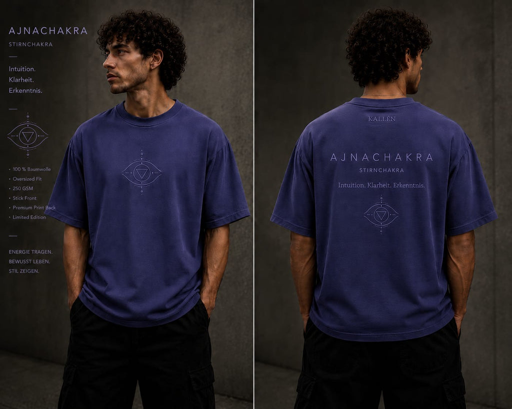 KALLÉN Chakra Luxury Tee Collection | Oversized Heavyweight Cotton