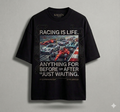 Racing Is Life Embroidered Oversize T-shirts