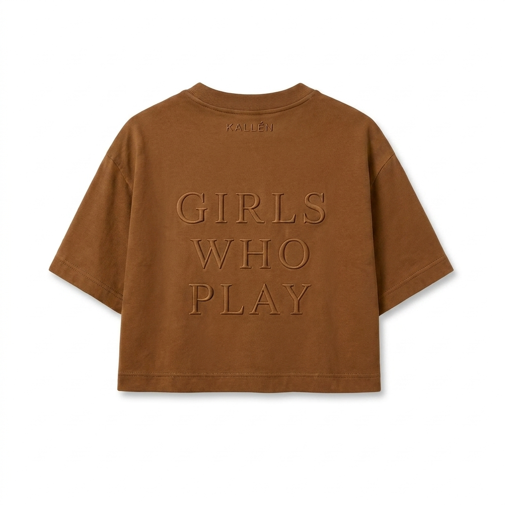 KÄLLÉN Tenace — Embroidered Boxy Crop Tee