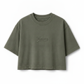 KÄLLÉN Tenace — Embroidered Boxy Crop Tee